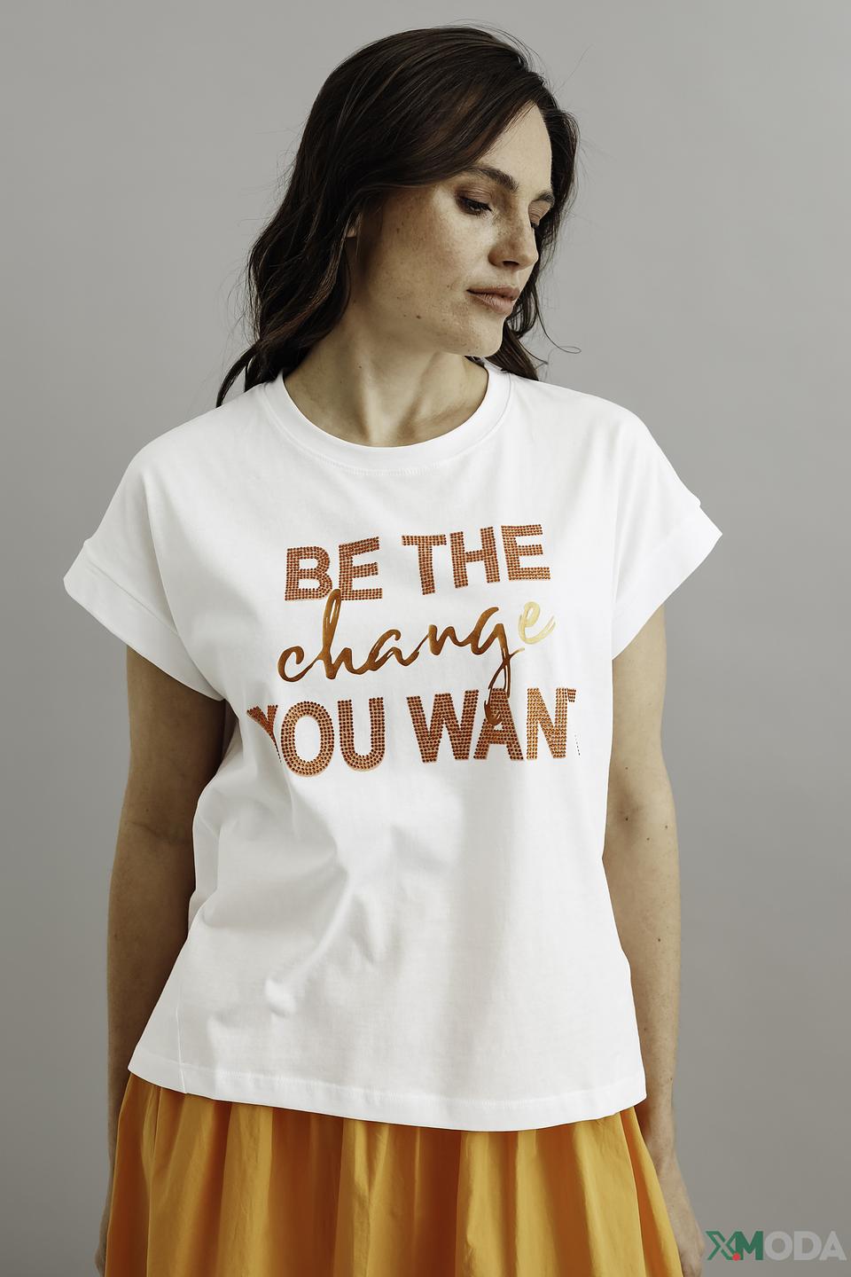 Футболка Icona с принтом белая