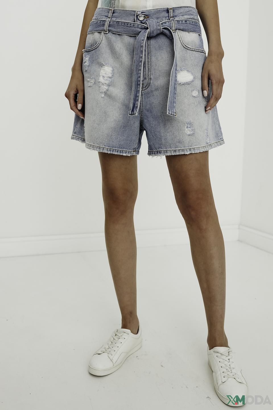 Шорты джинсовые Manila Grace голубые