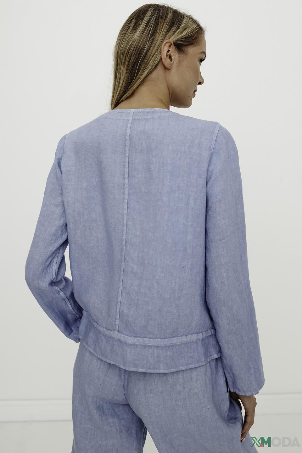 Жакет SE Stenau льняной голубой
