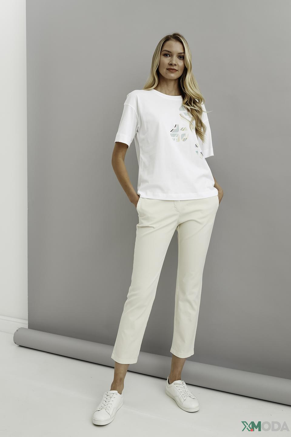 Футболка Marc Cain с принтом белый