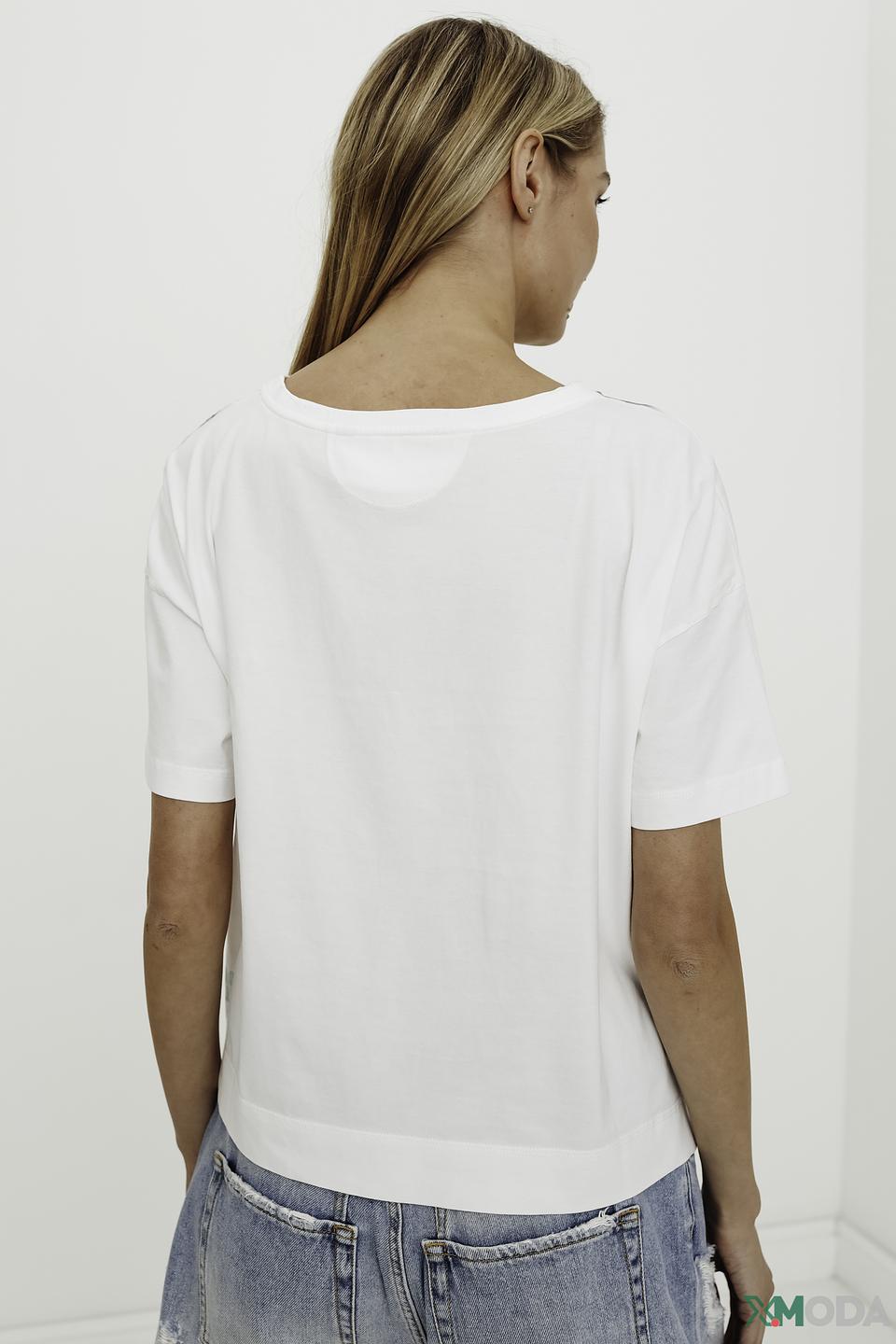 Футболка Marc Cain с тропическим принтом