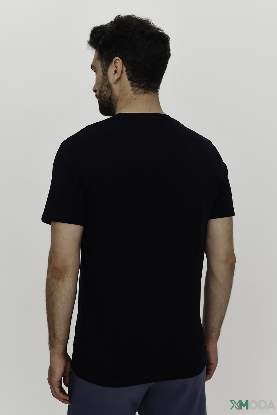 Футболка Tom Tailor с принтом чёрная