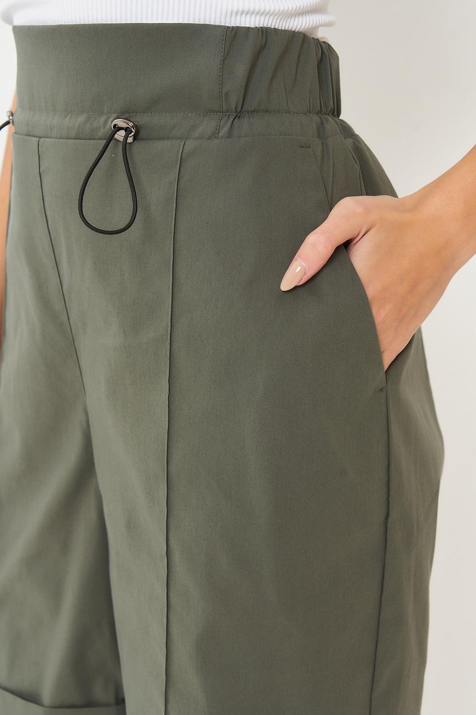 Шорты VAY с манжетами хаки