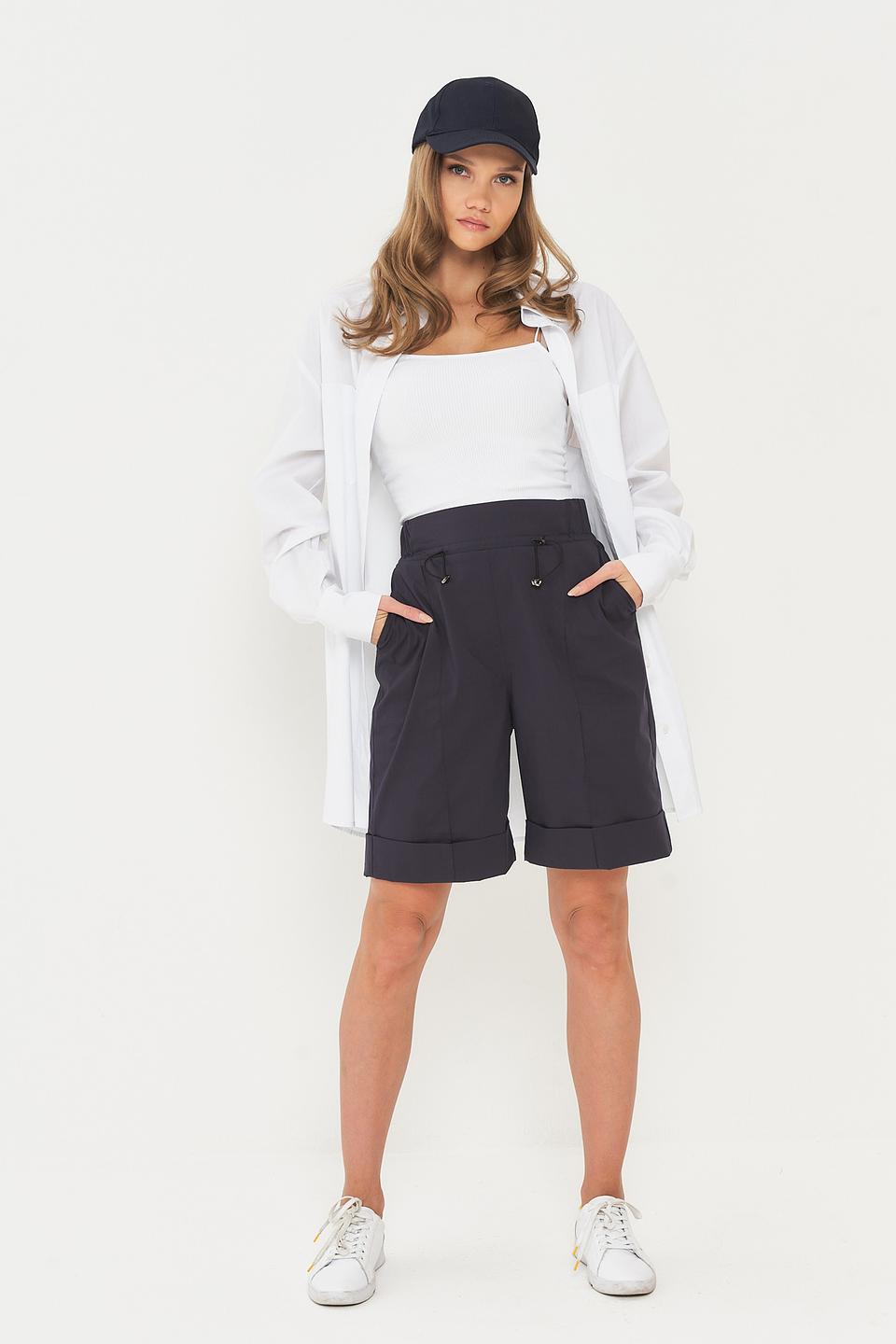 Шорты VAY с завязками темно-синие