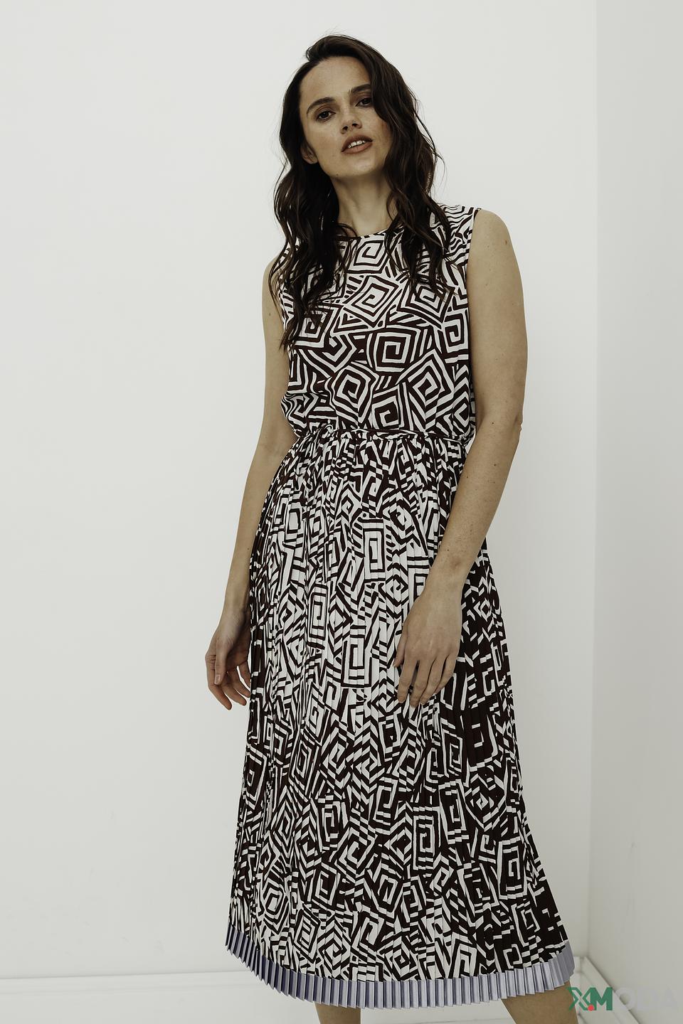 Платье Manila Grace с геометрическим принтом