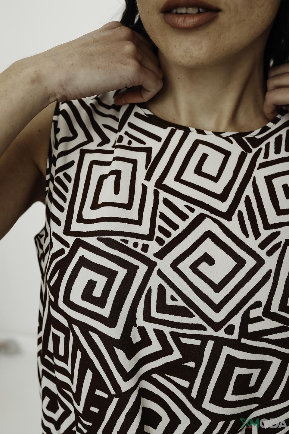 Платье Manila Grace с геометрическим принтом