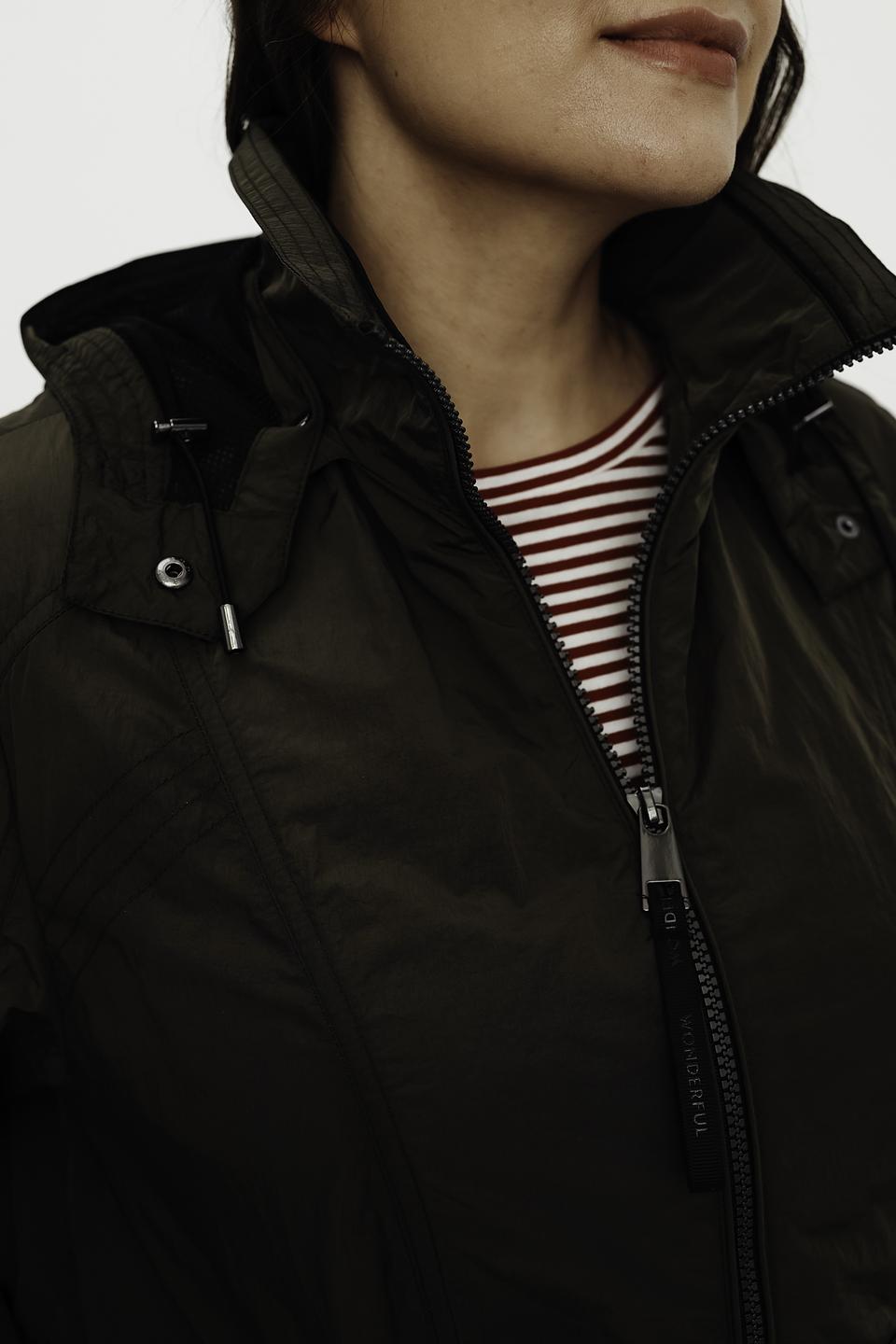 Куртка Lebek хаки с капюшоном