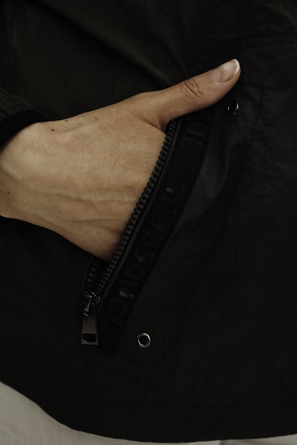 Куртка Lebek хаки с капюшоном