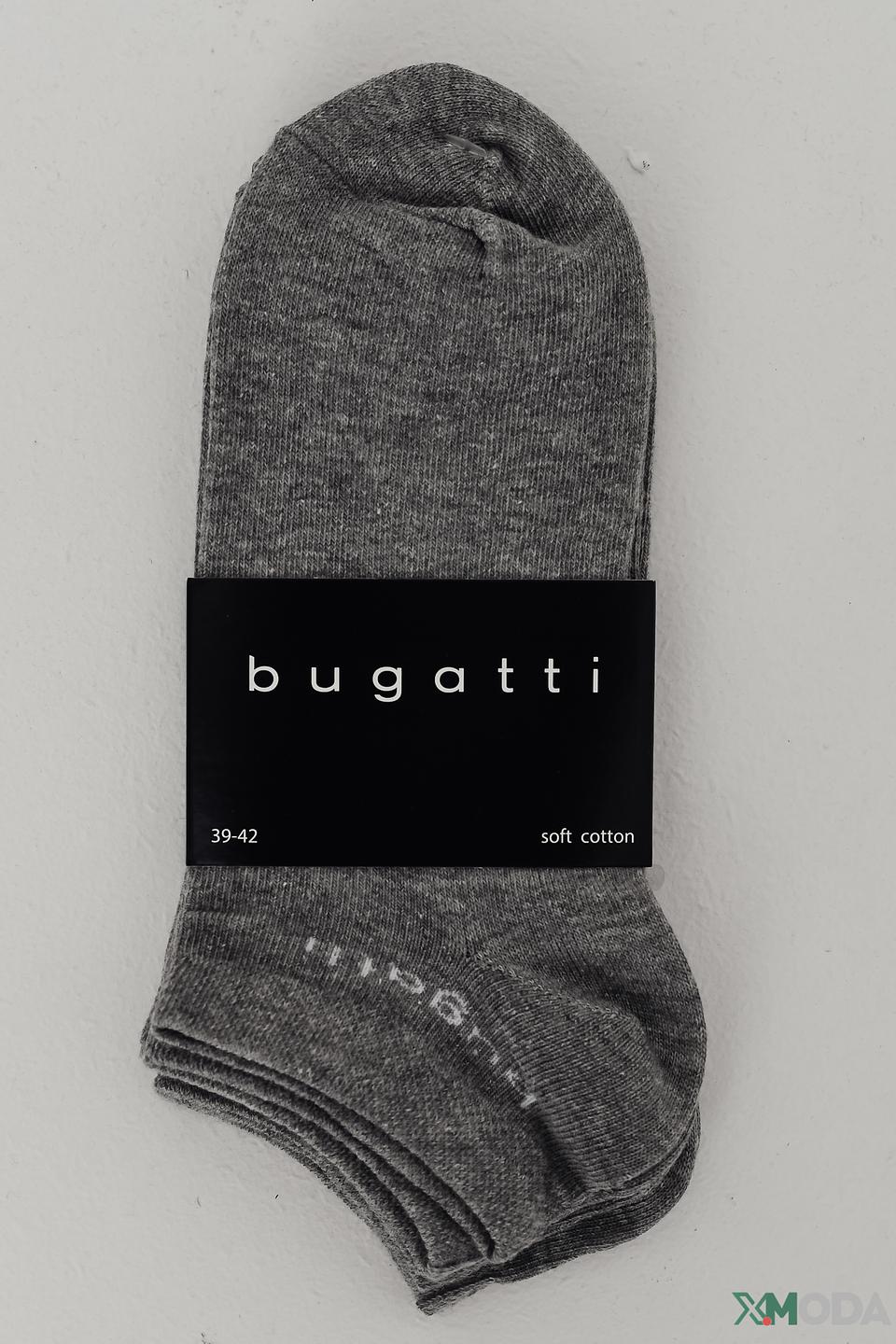 Серые носки Bugatti ACC из хлопка