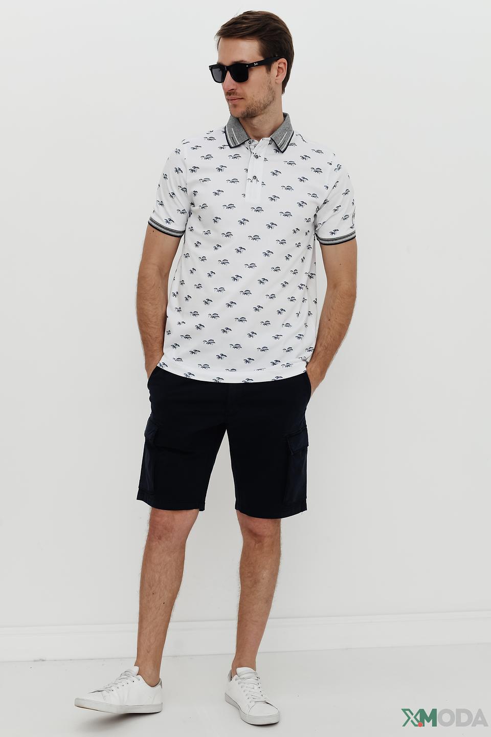 Поло Claudio Campione с принтом