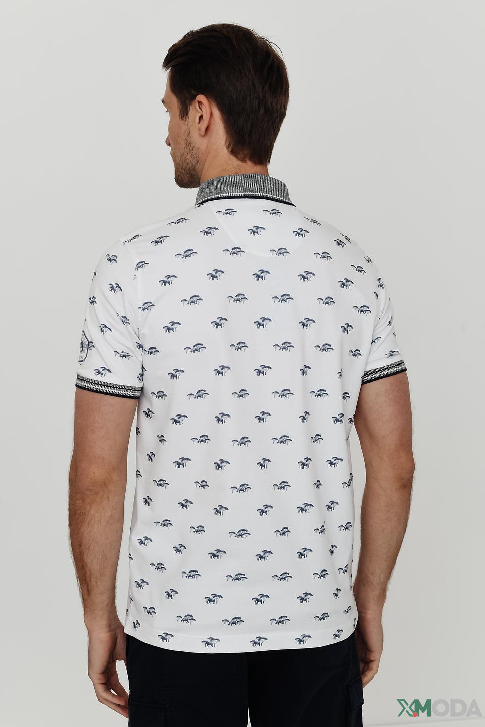 Поло Claudio Campione с принтом