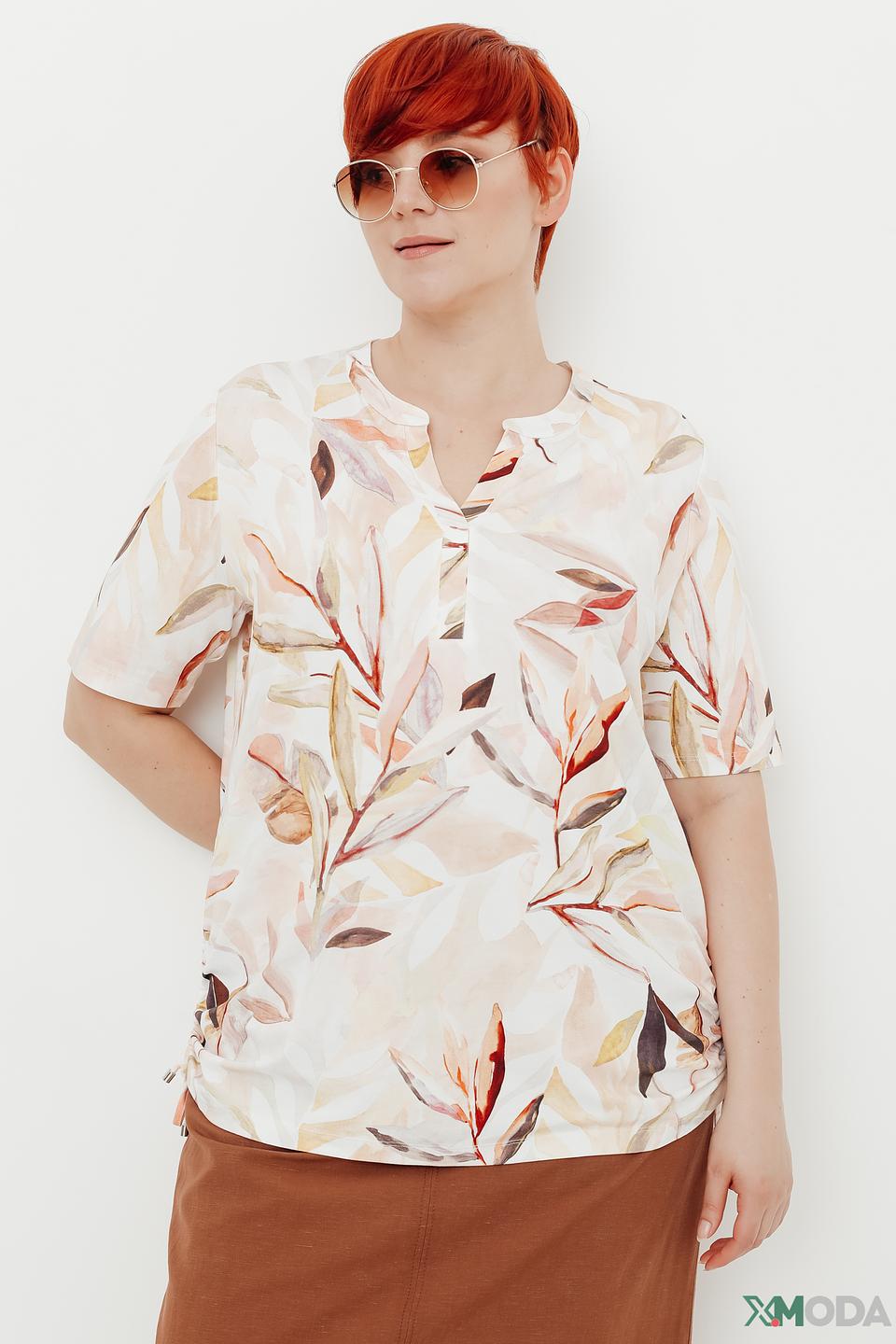 Блуза Frapp с цветочным принтом