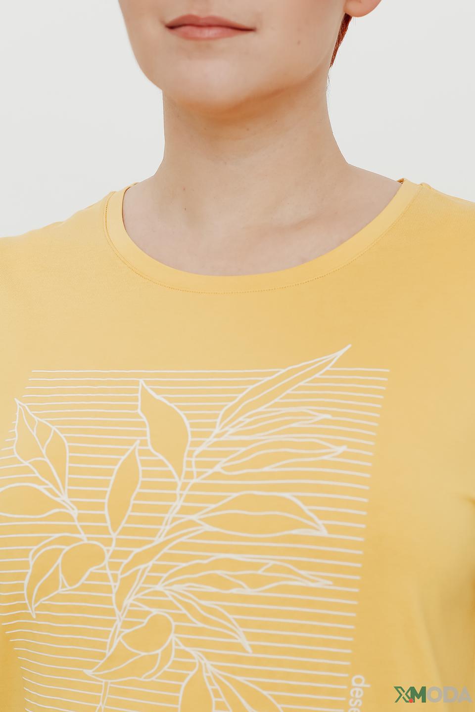 Футболка Gerry Weber с принтом жёлтая