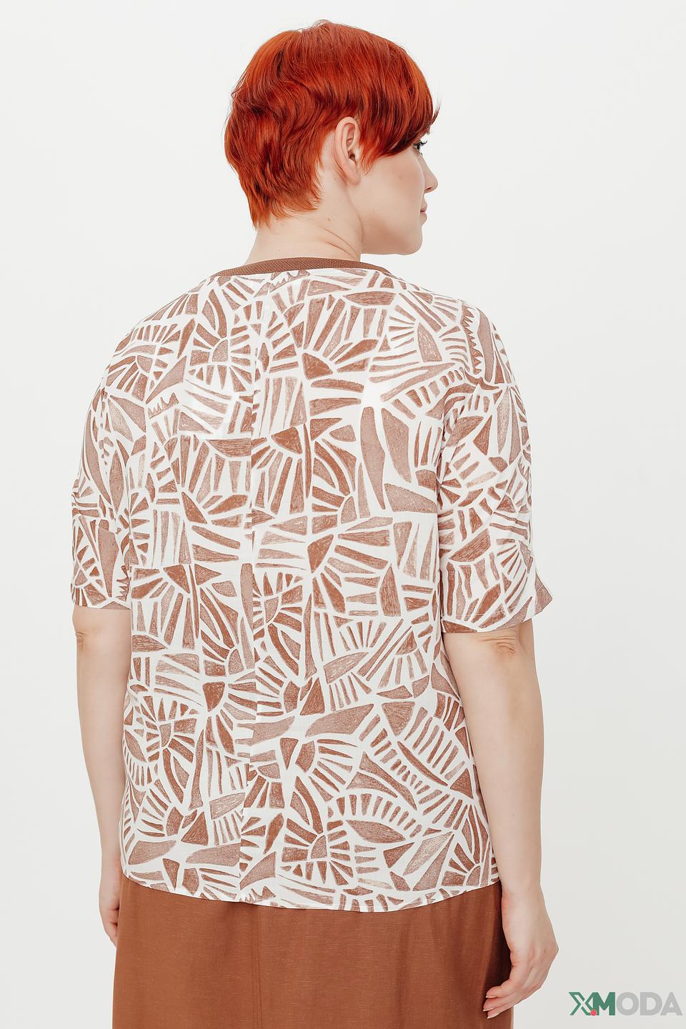 Блуза Gerry Weber с принтом бежевый