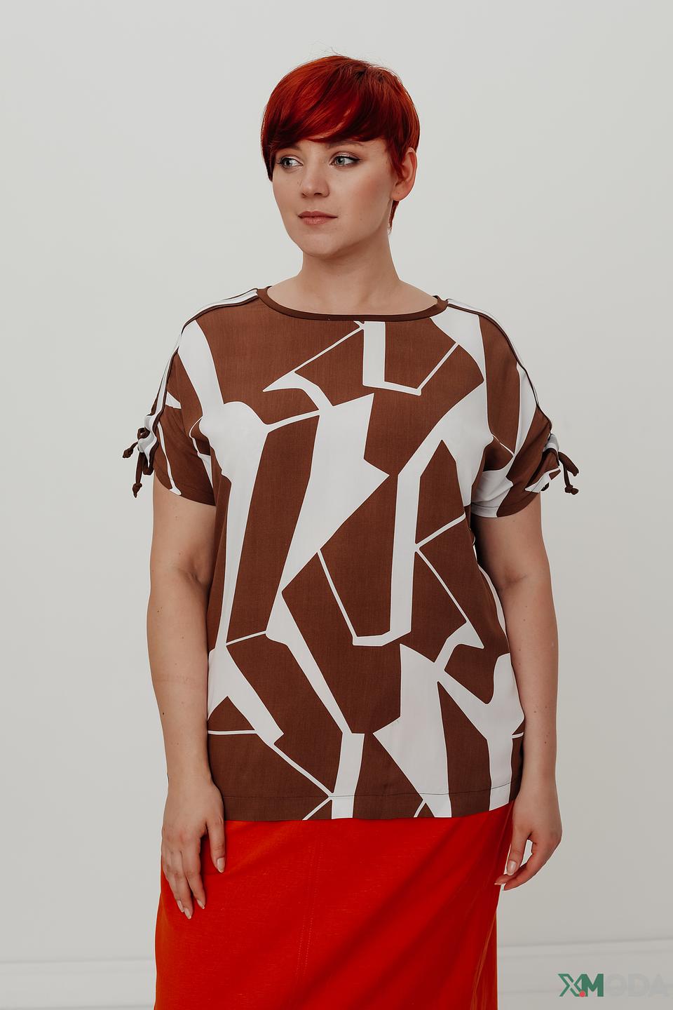 Блуза Frapp с геометрическим принтом