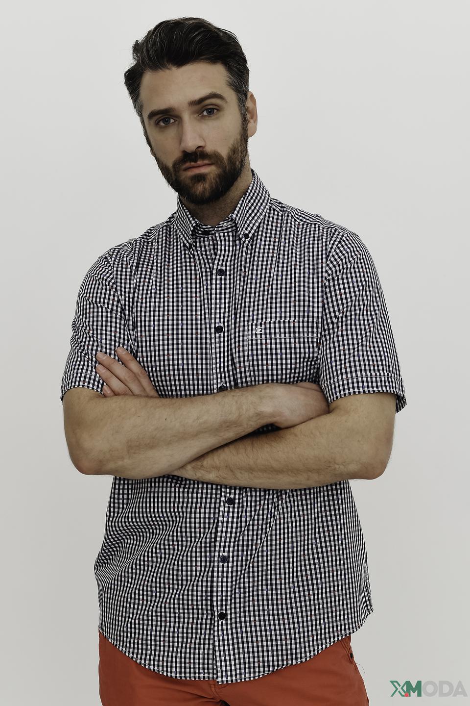 Рубашка кр Casa Moda в клетку