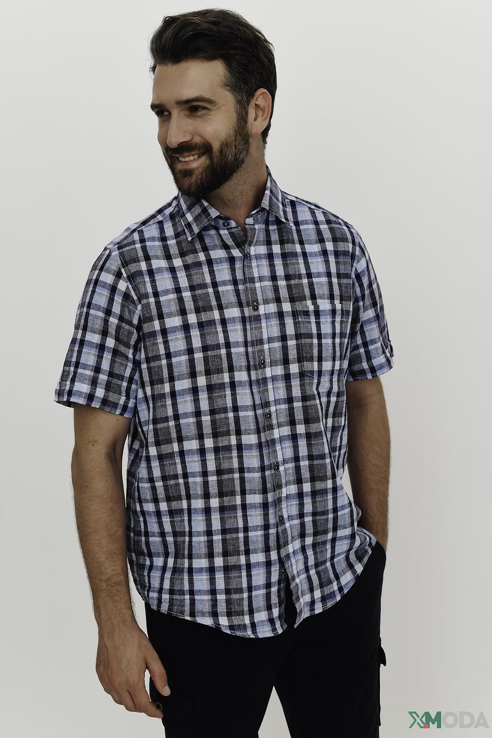 Рубашка кр Casa Moda в клетку