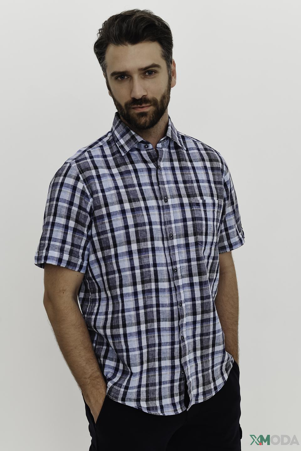 Рубашка кр Casa Moda в клетку