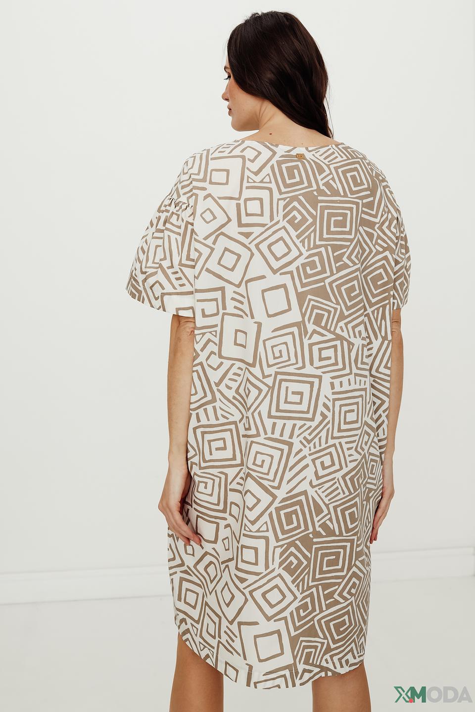 Платье Manila Grace с геометрическим принтом
