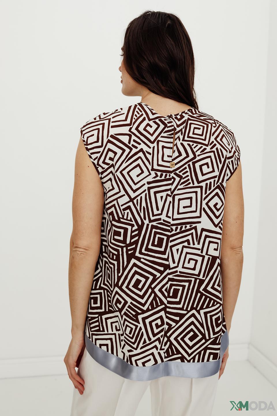 Блуза Manila Grace с геометрическим принтом