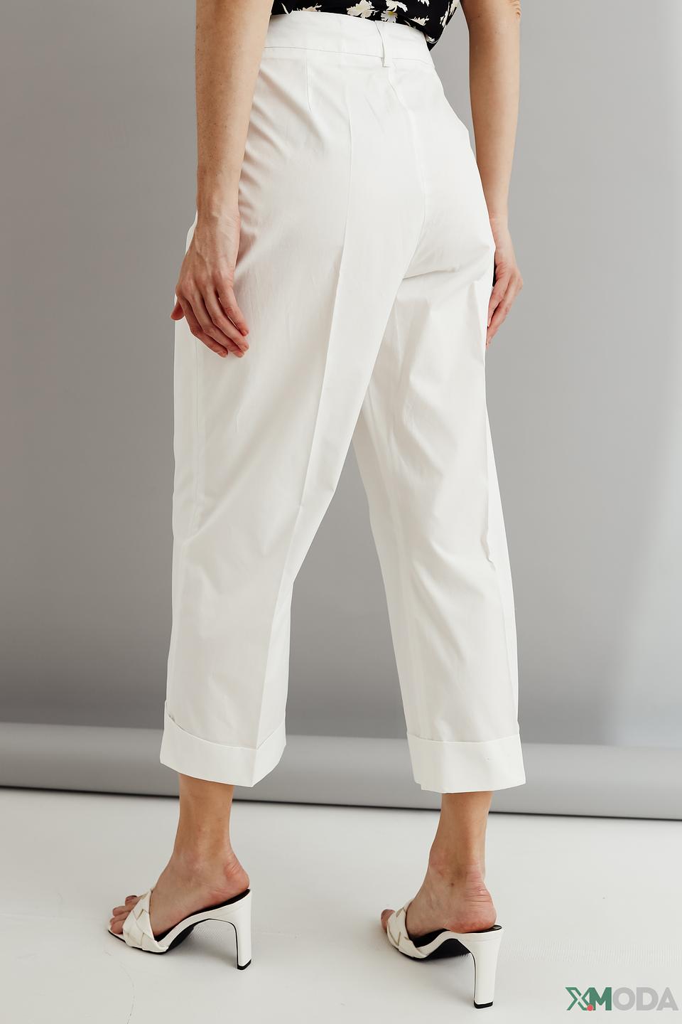 Брюки Manila Grace белые кюлоты