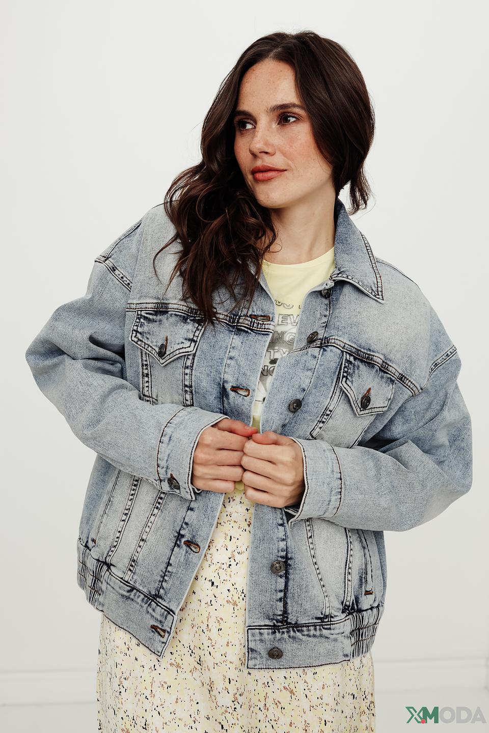 Жакет Oui деним светло-голубой