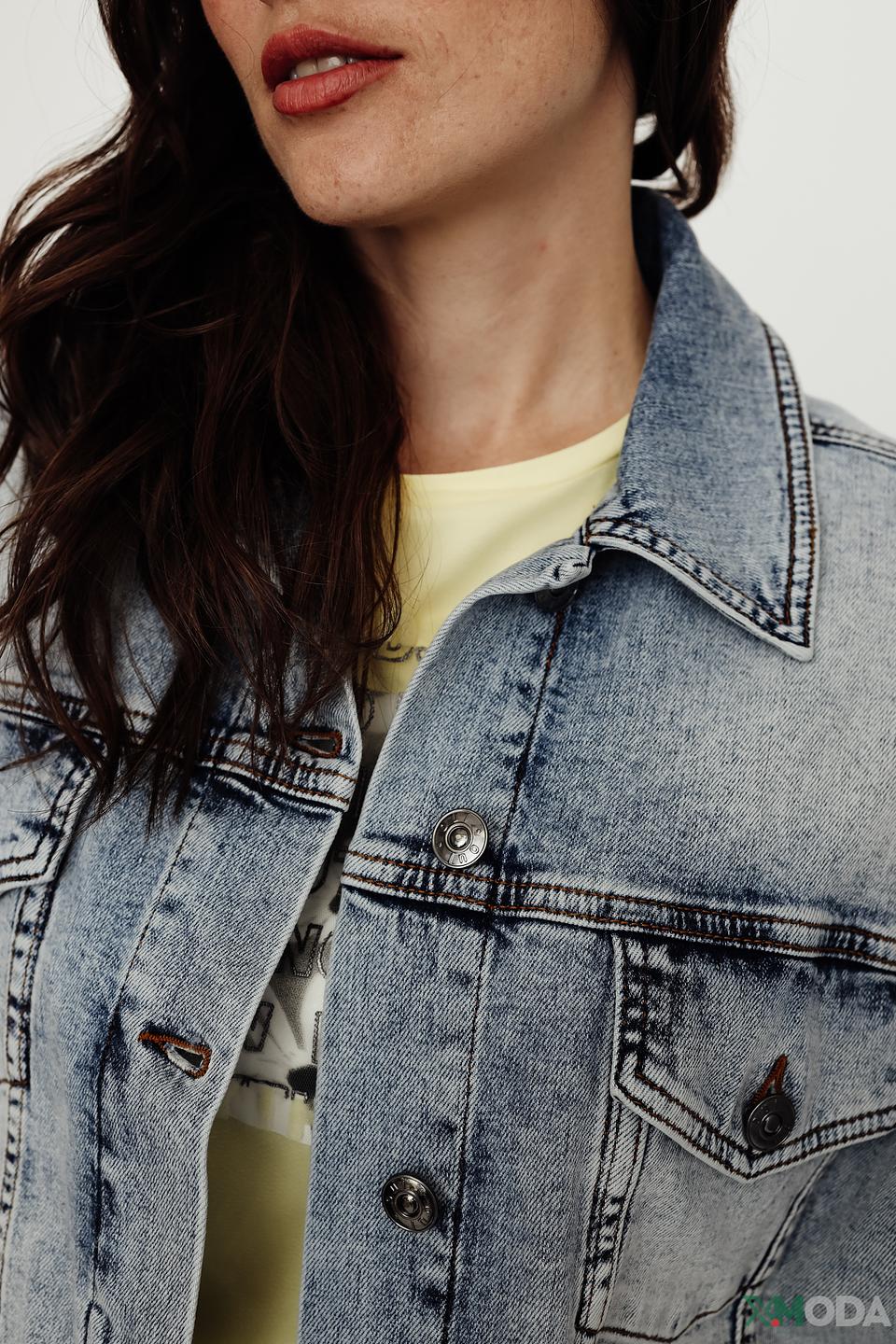 Жакет Oui деним светло-голубой