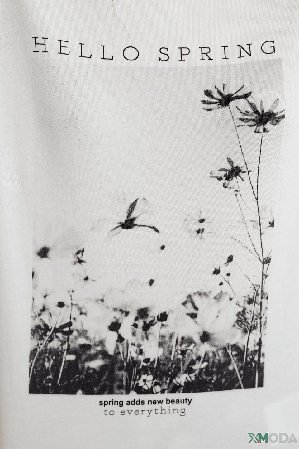 Футболка Taifun с принтом Hello Spring