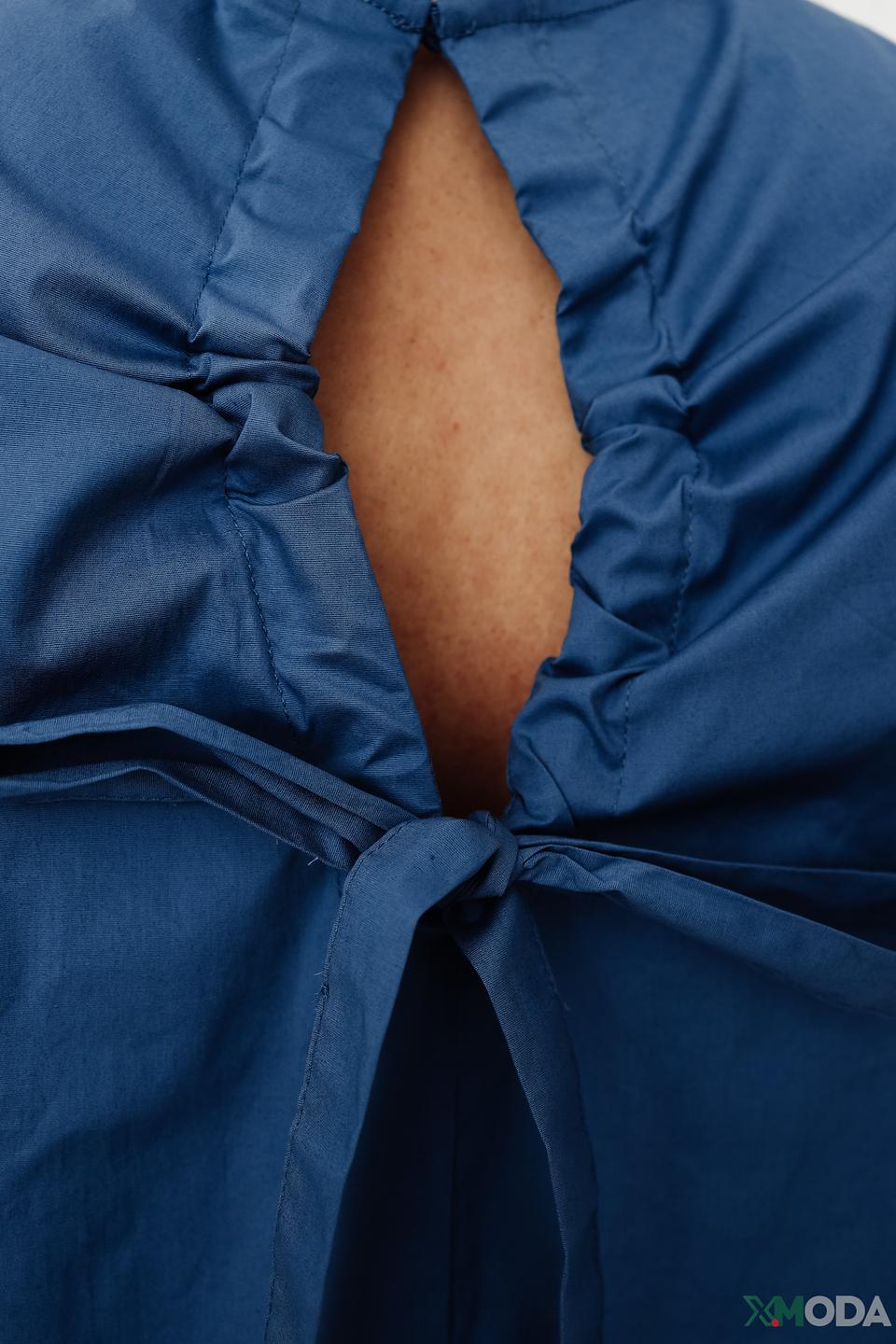 Платье Oui хлопковое голубое