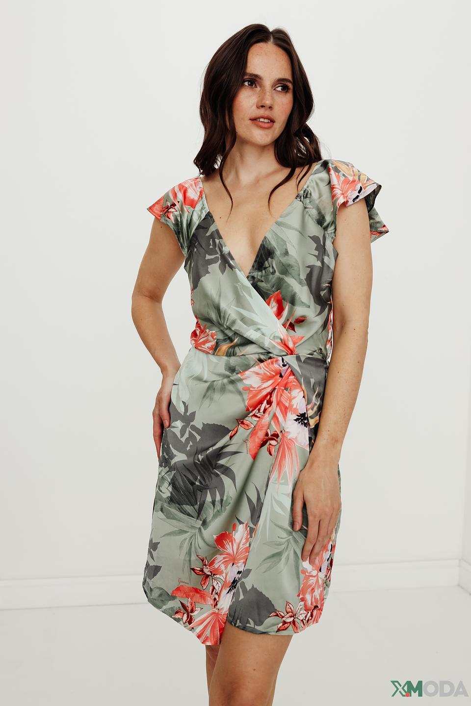 Платье Guess с цветочным принтом