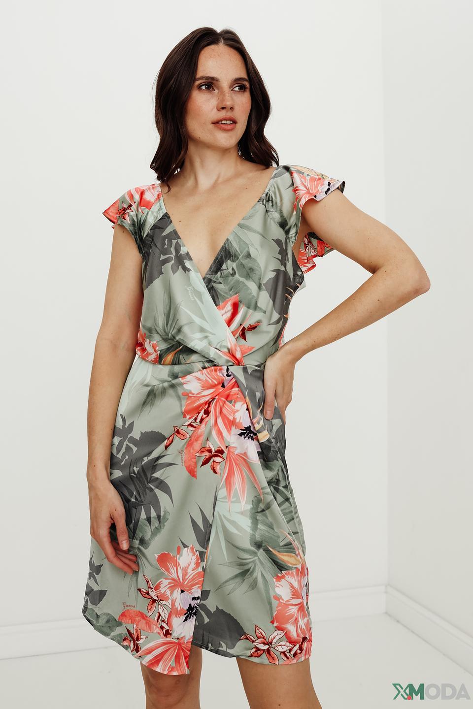 Платье Guess с цветочным принтом