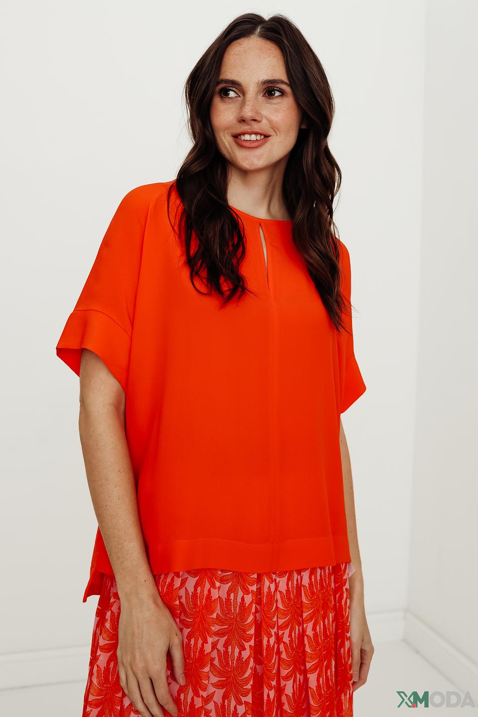 Блуза Luisa Cerano оранжевая