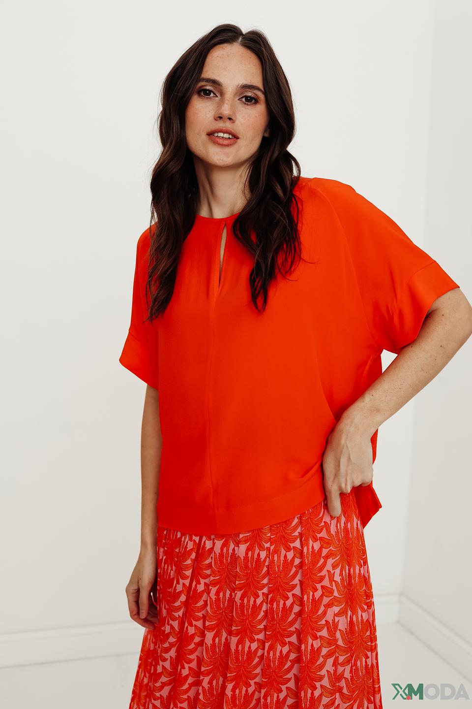 Блуза Luisa Cerano оранжевая