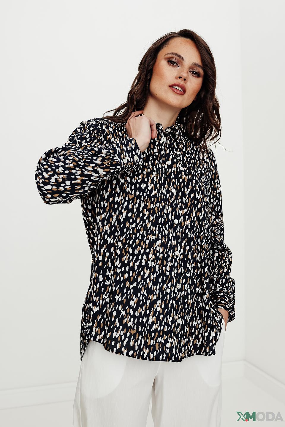 Рубашка Tom Tailor с леопардовым принтом