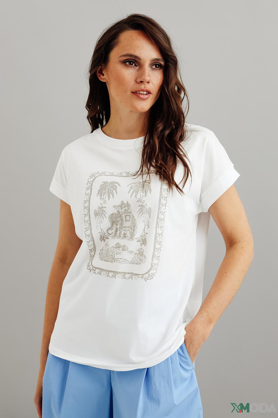 Футболка Luisa Cerano с принтом