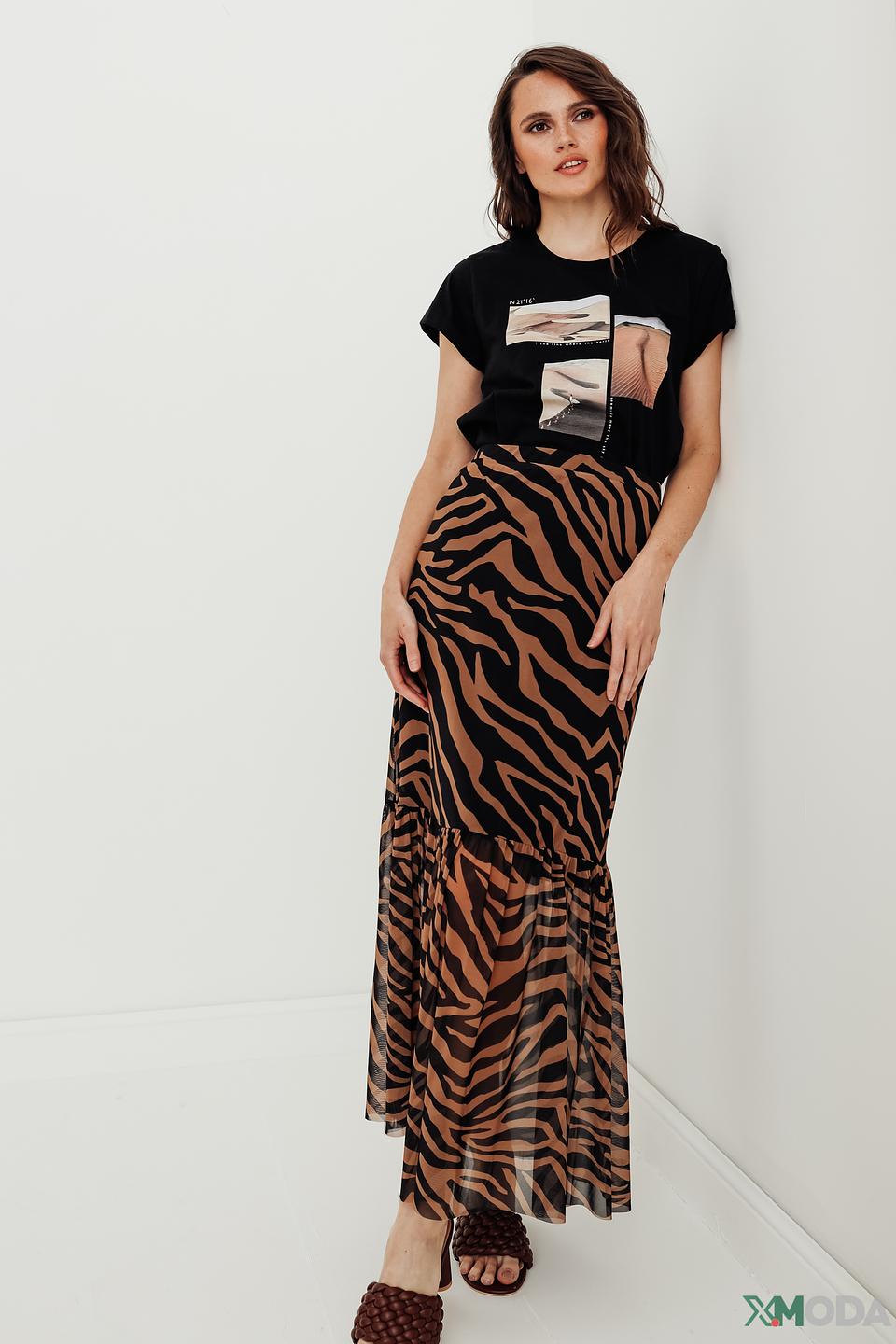 Футболка Taifun с принтом чёрная