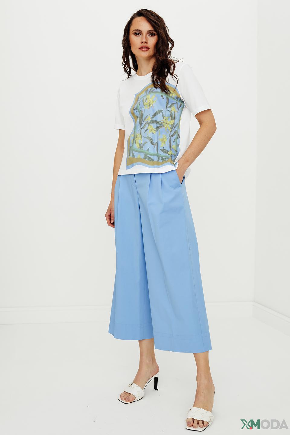Брюки кюлоты Luisa Cerano голубые