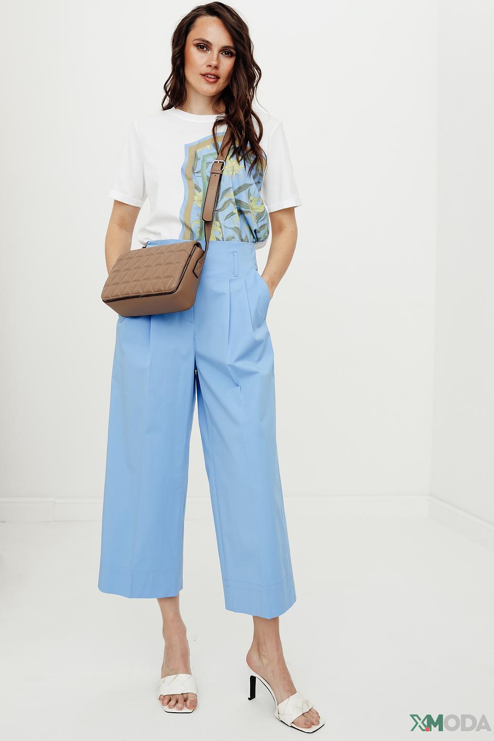Брюки кюлоты Luisa Cerano голубые