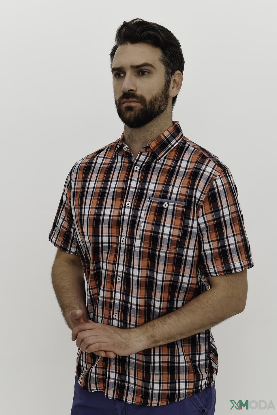 Рубашка кр Tom Tailor в клетку