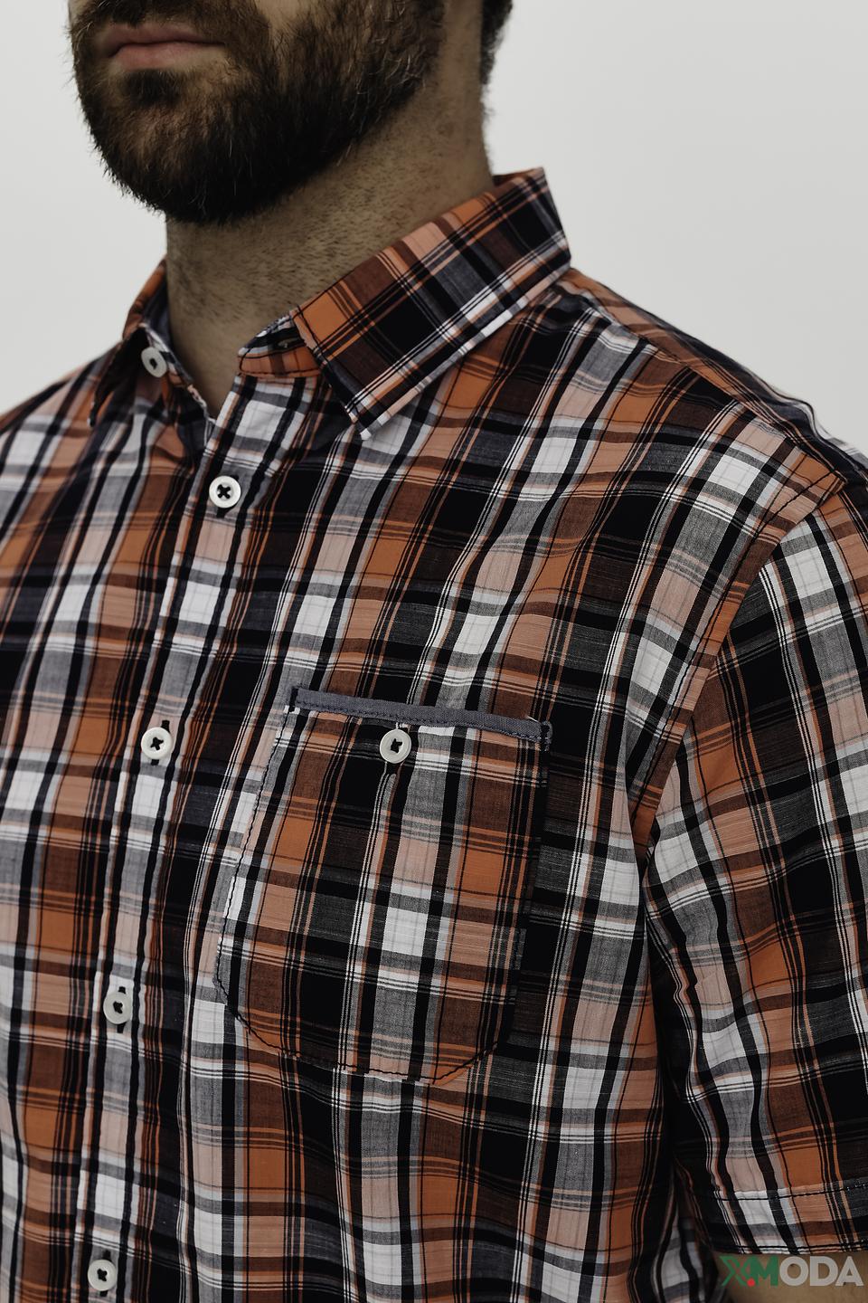 Рубашка кр Tom Tailor в клетку