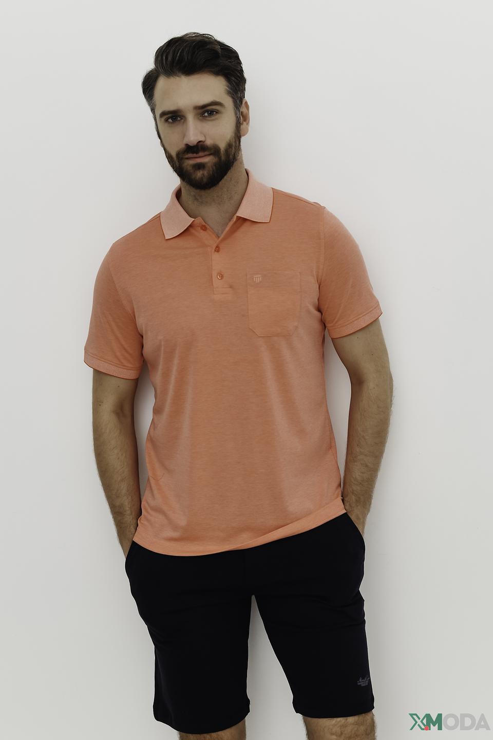 Поло Basefield персиковое