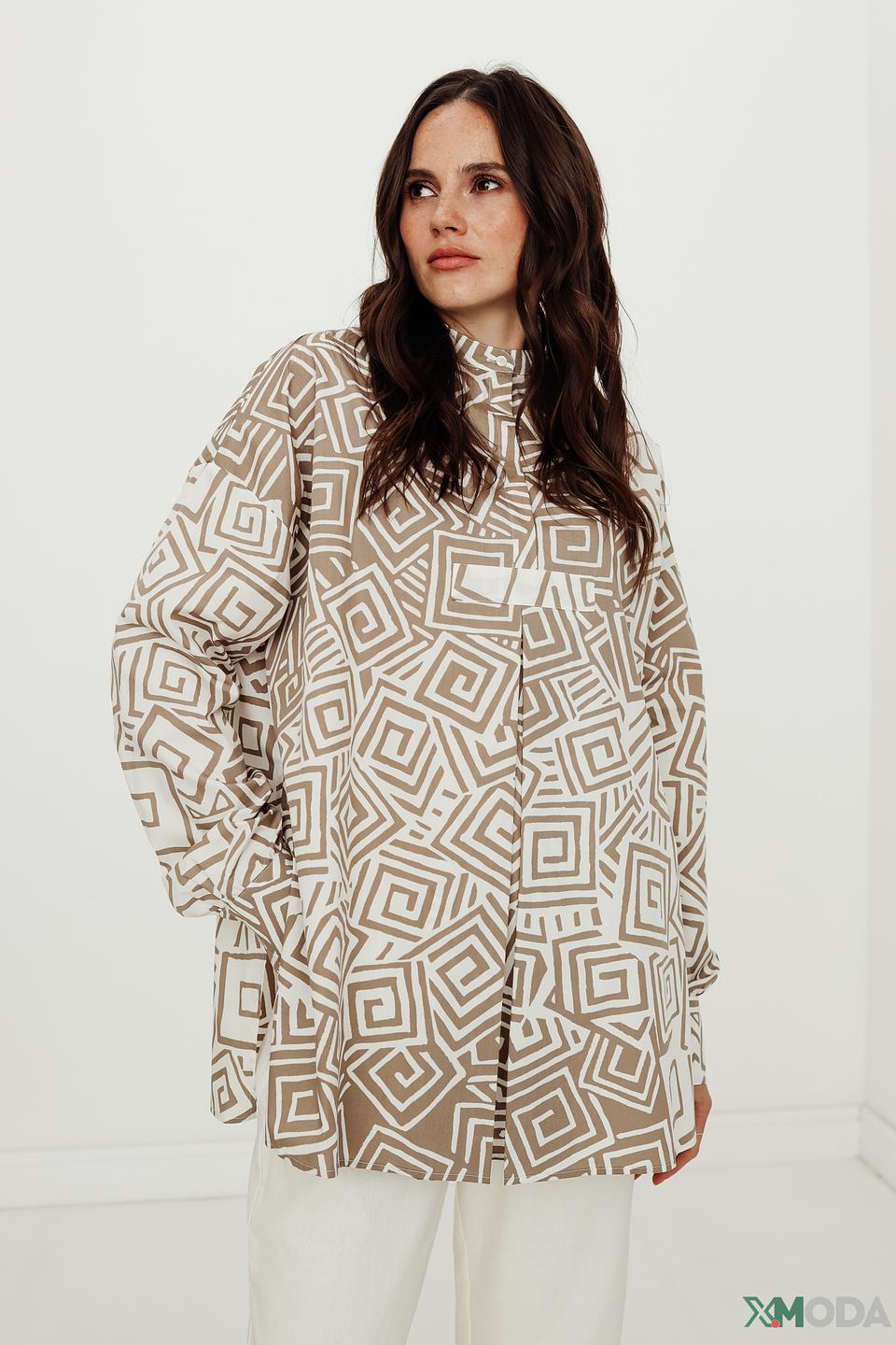 Платье Manila Grace с геометрическим принтом