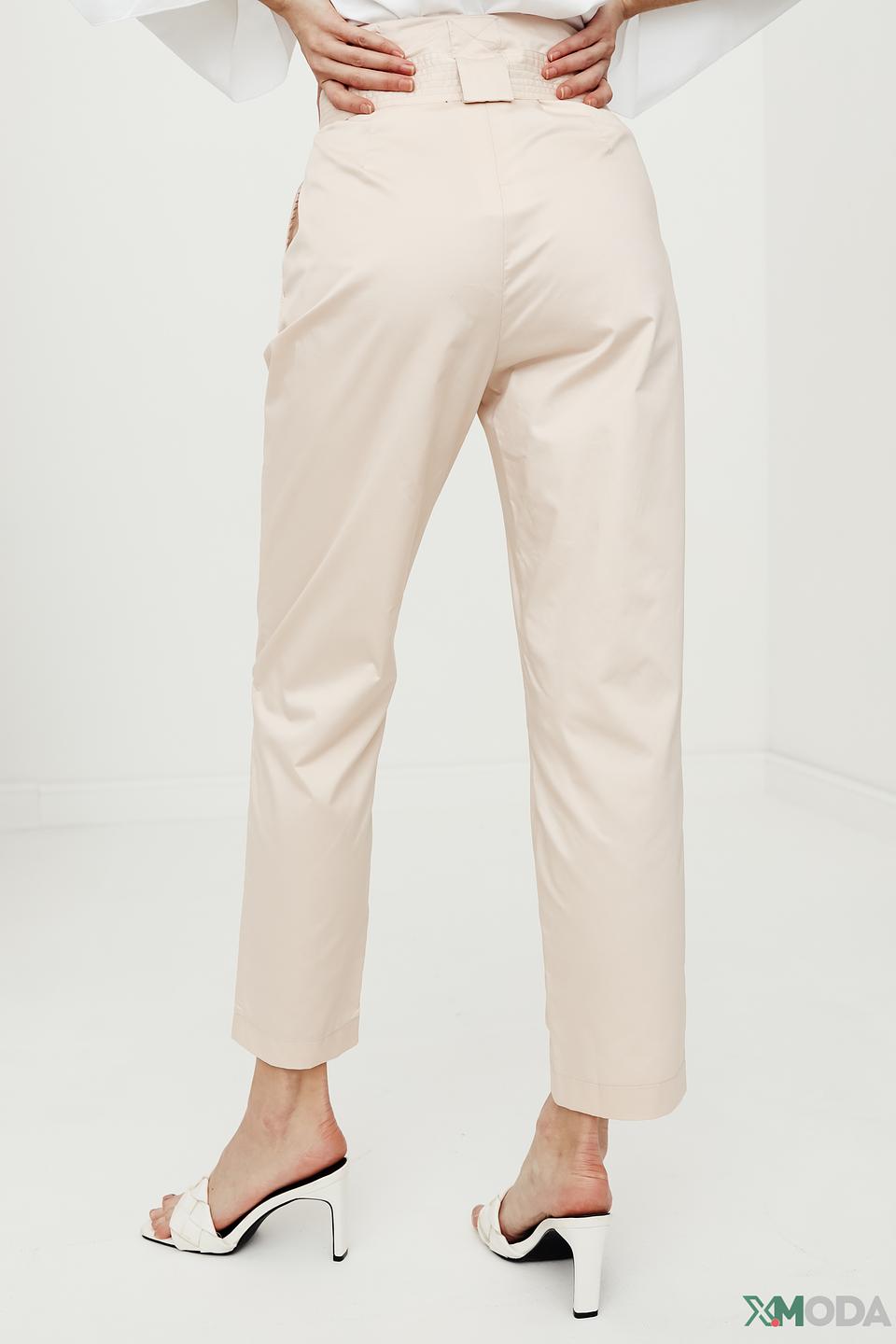 Брюки Kaos бежевые с поясом
