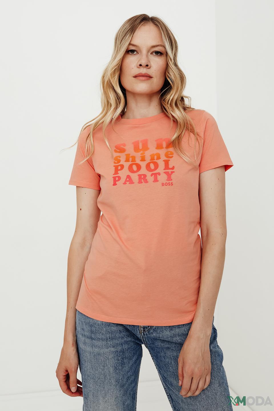 Футболка Boss Business персиковая