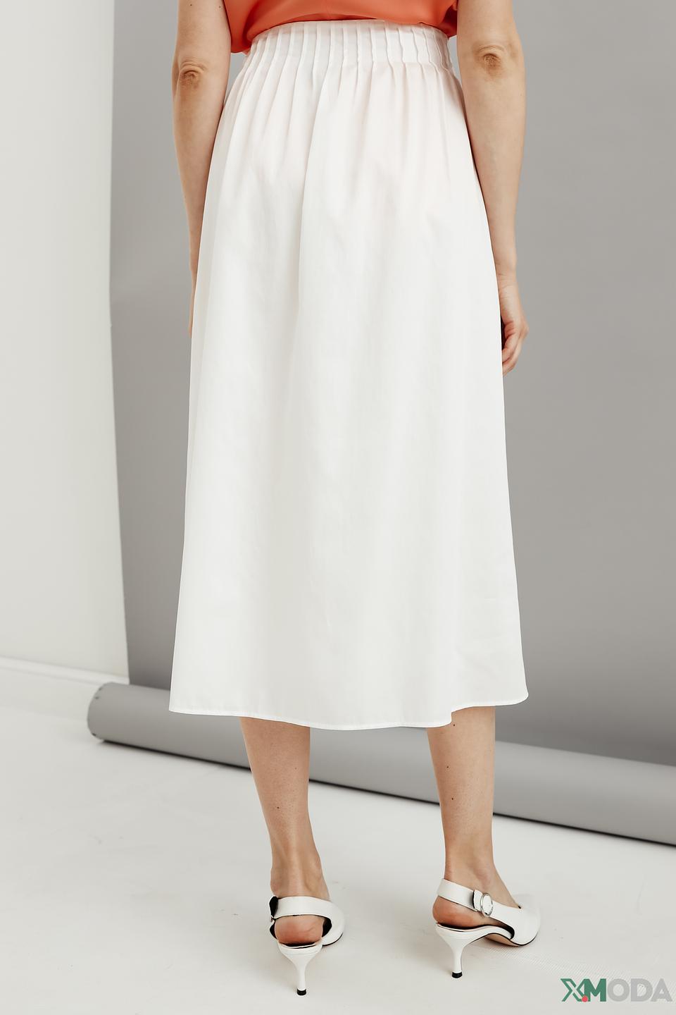 Юбка Marc Cain хлопковая белая