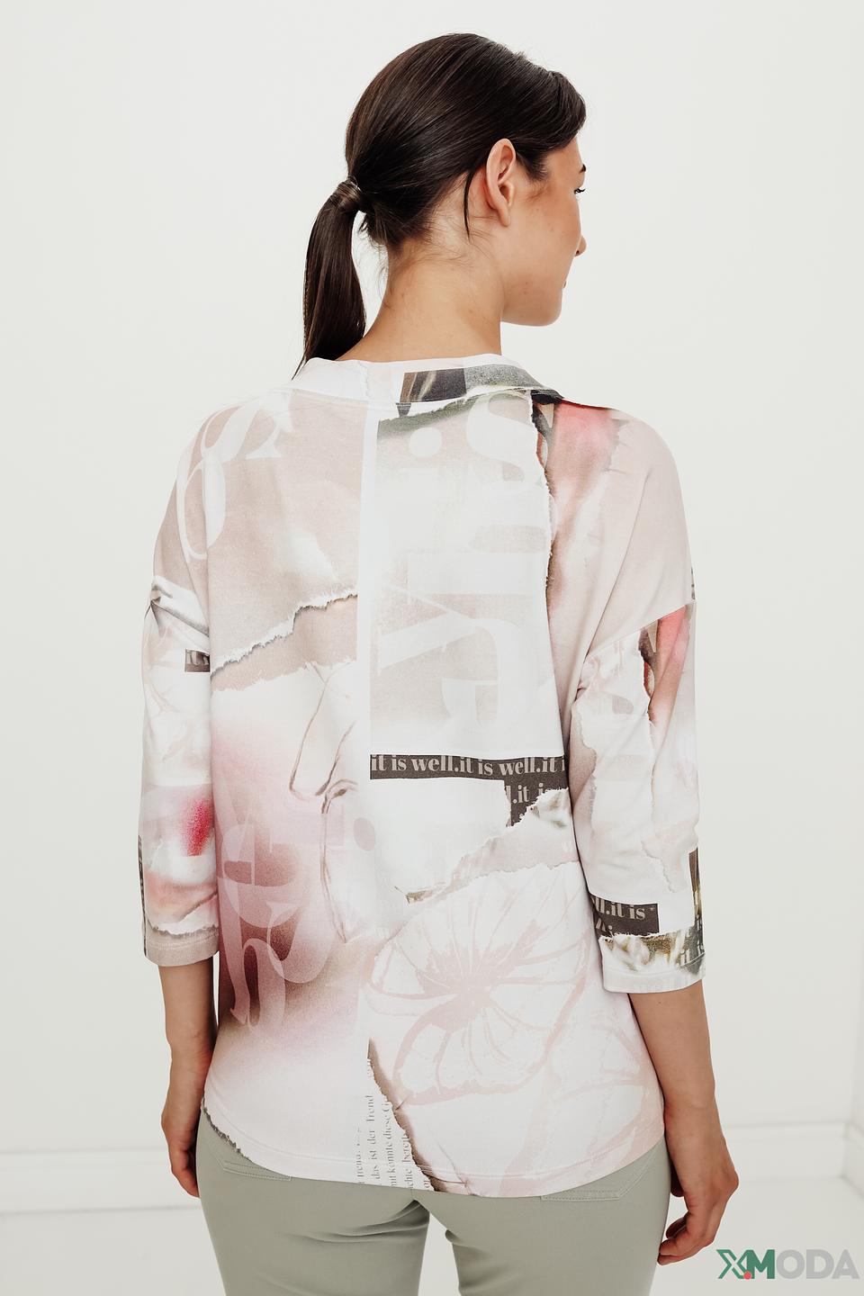 Пуловер Lecomte с принтом и капюшоном