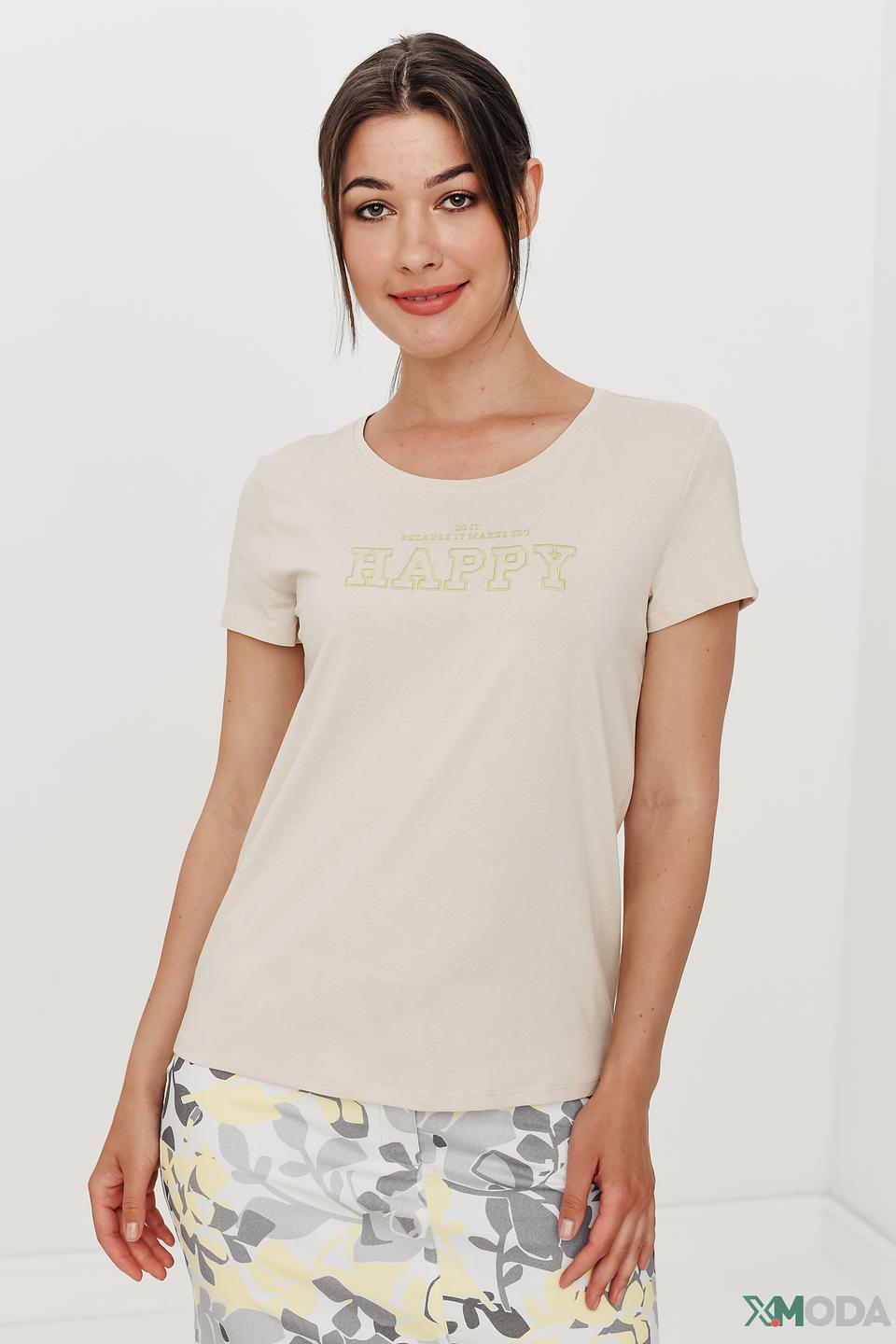 Футболка Tom Tailor denim girl бежевая