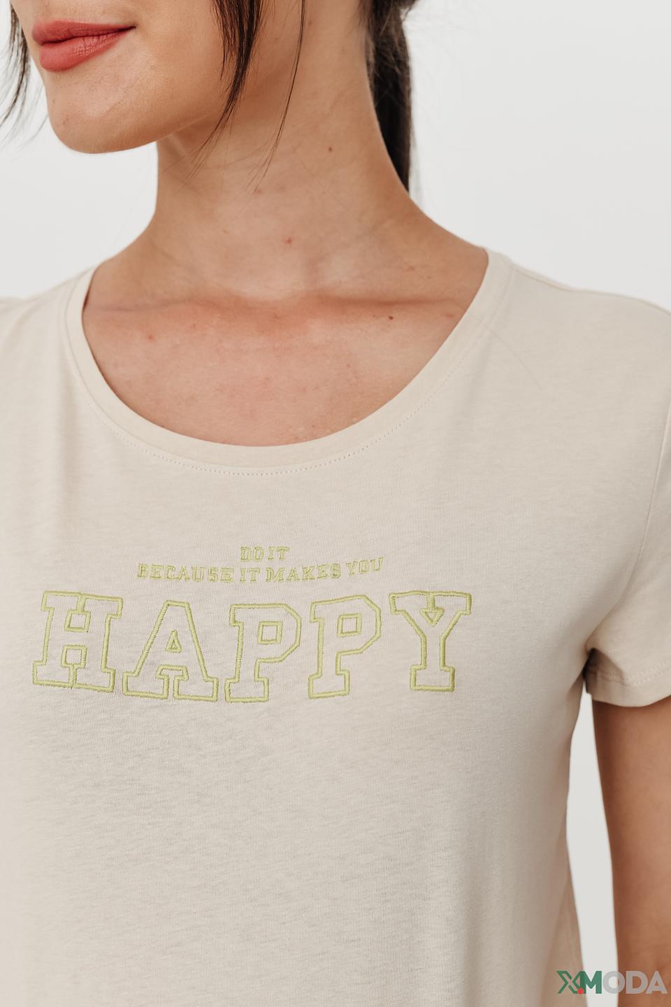 Футболка Tom Tailor denim girl бежевая