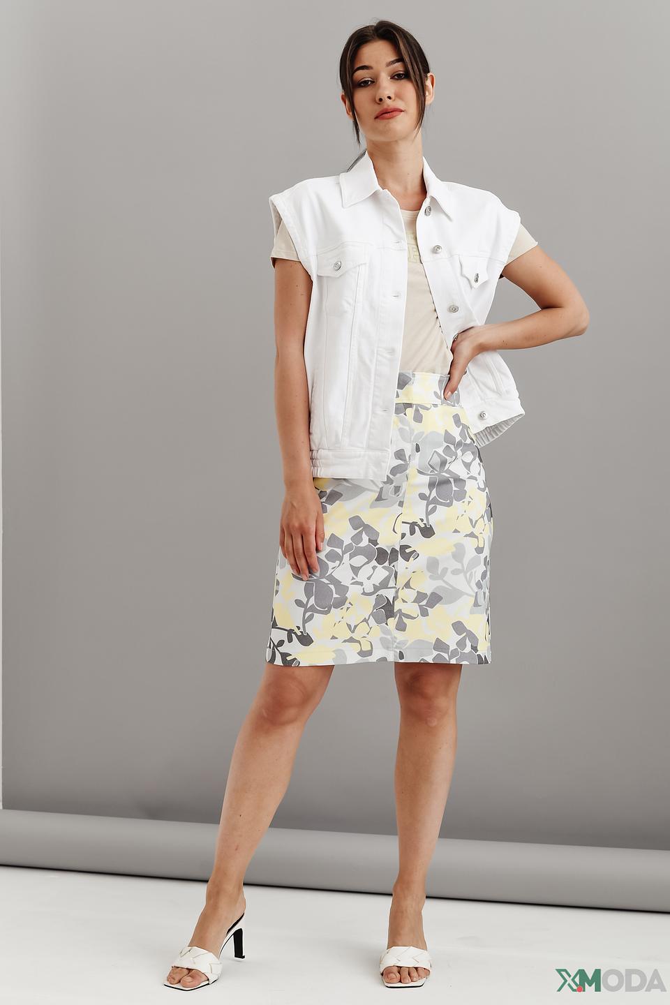 Жилет Oui деним белый