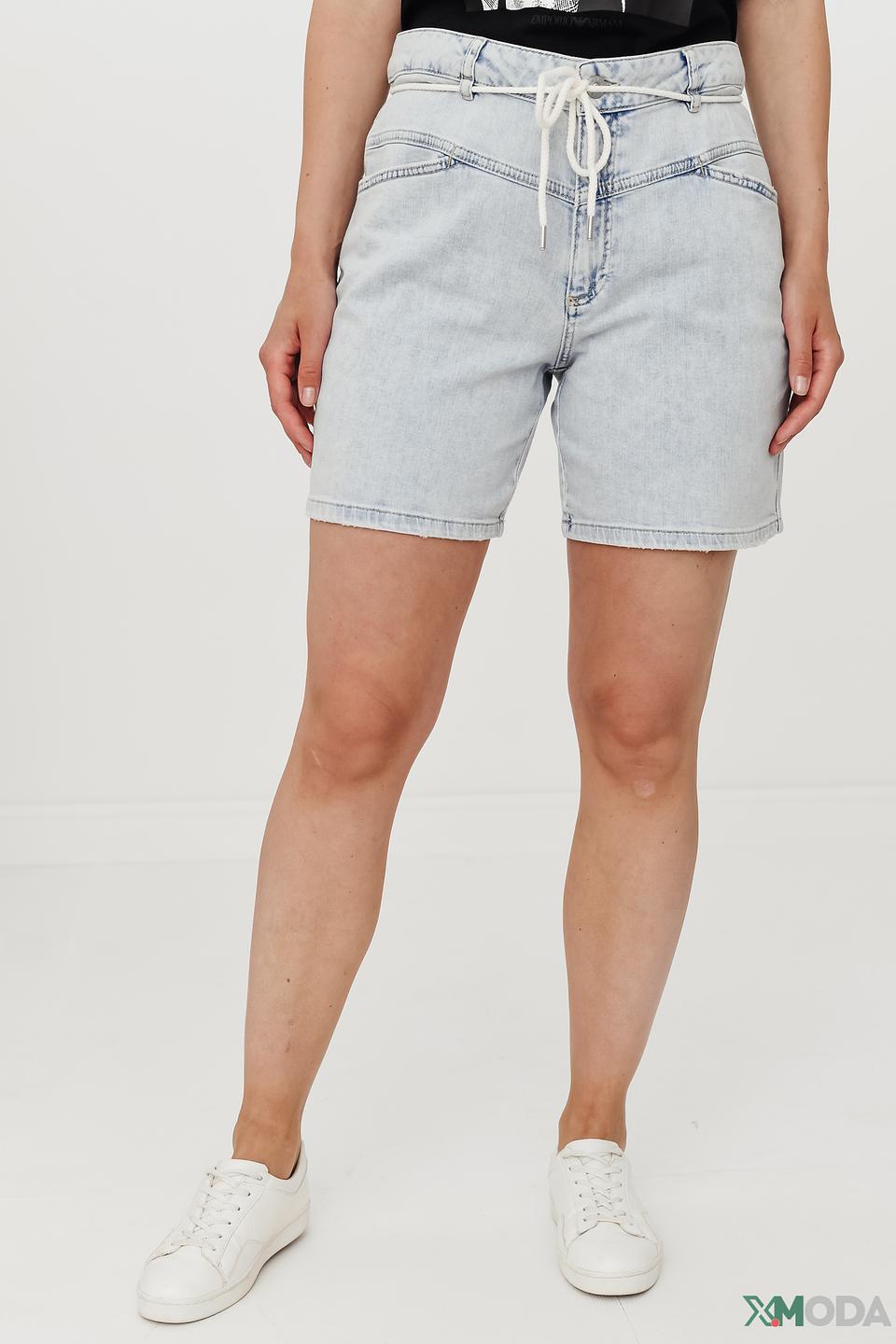 Шорты Oui деним светло-голубые